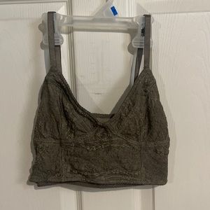 Dark green intimately free people top